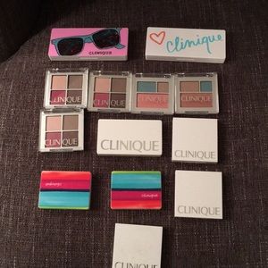 Clinique eye shadow palettes + 3 Clinique blushes